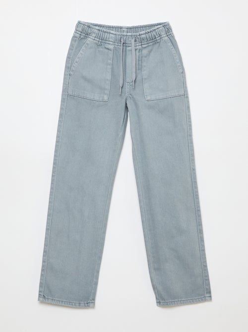 Pantalon poches rectangulaires - Coupe + ajustée - Kiabi