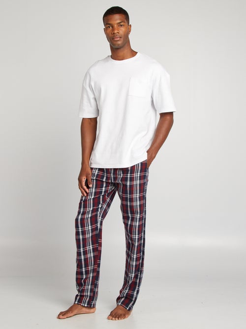 Pantalon pyjama en flanelle - Kiabi