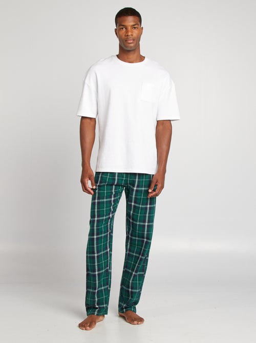 Pantalon pyjama en flanelle - Kiabi