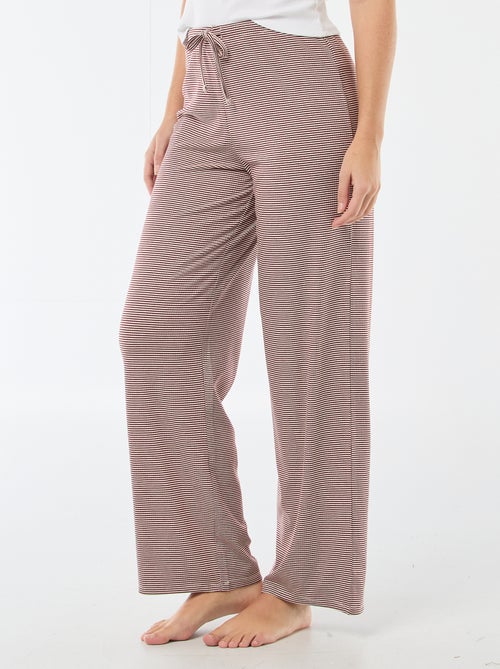 Pantalon pyjama en maille stretch - Kiabi