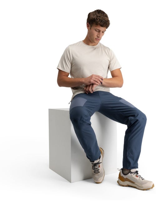 Pantalon randonnée léger homme randonnée homme traverse marine - Kiabi