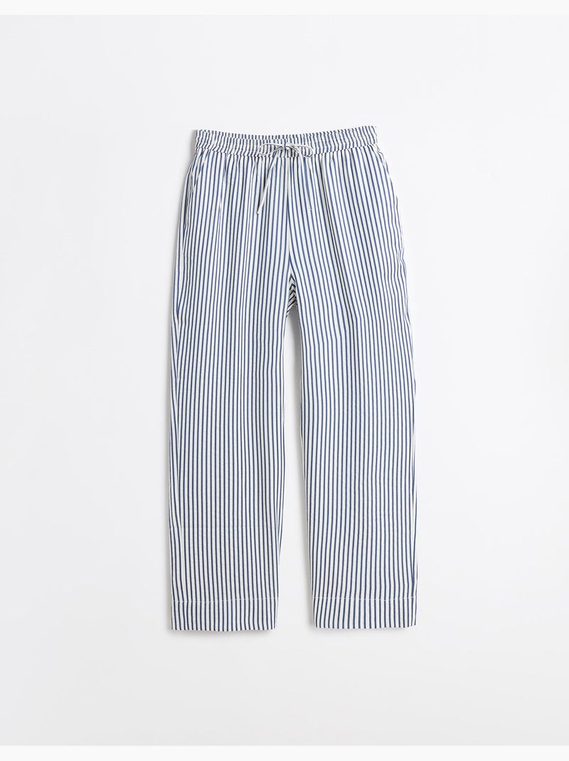 Pantalon rayé, MO Fashion Bleu - Kiabi