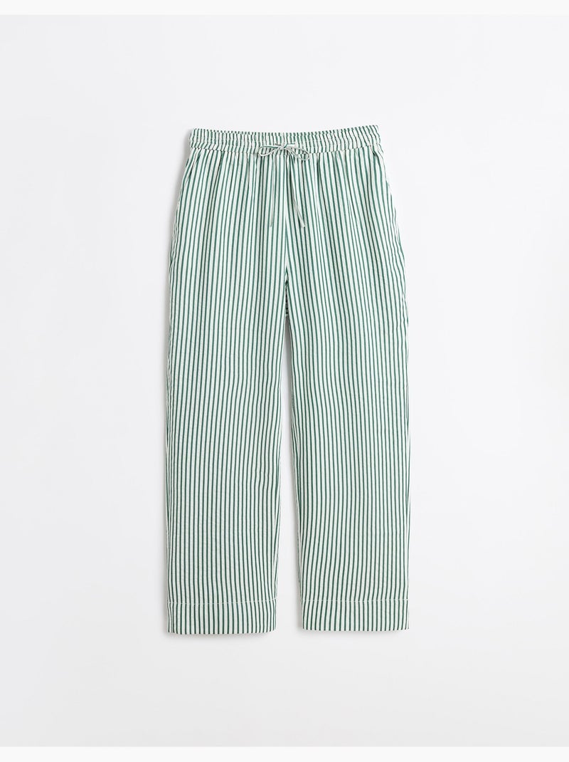 Pantalon rayé, MO Fashion Vert - Kiabi