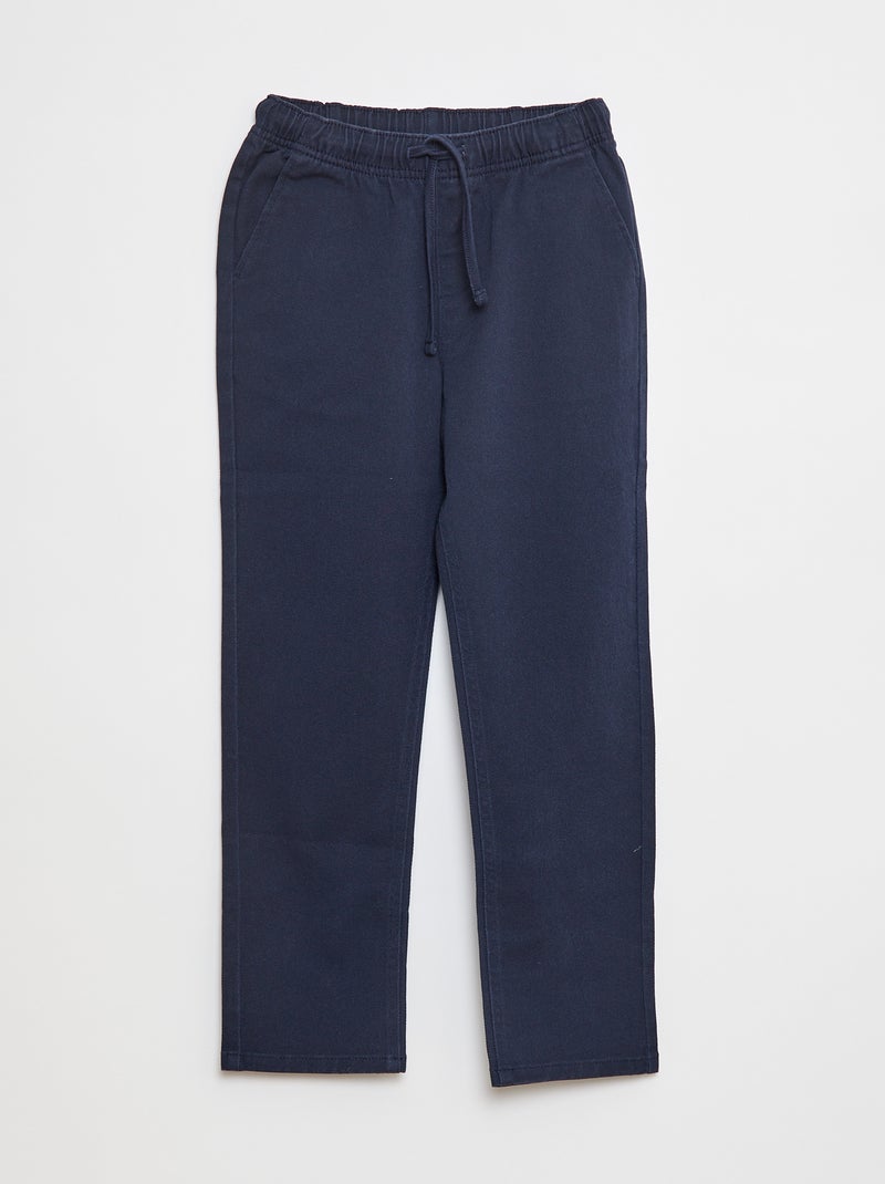 Pantalon regular - Coupe + confortable Bleu - Kiabi