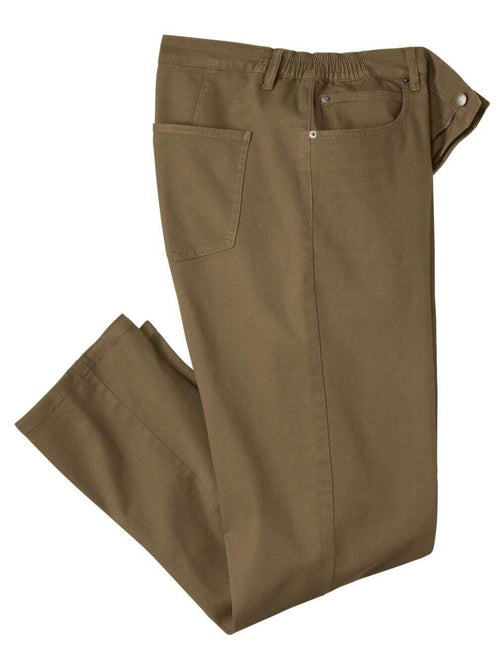 Pantalon Regular à Taille Semi-Élastiquée   - ATLAS FOR MEN - Kiabi