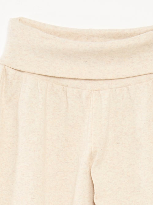 Pantalon regular avec taille élastiquée - Kiabi