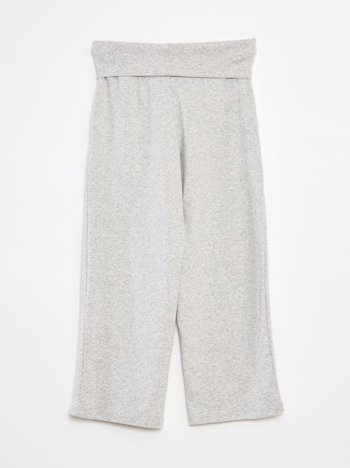 Pantalon regular avec taille élastiquée - Kiabi