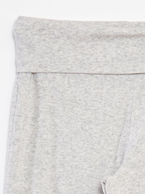 Pantalon regular avec taille élastiquée - Kiabi