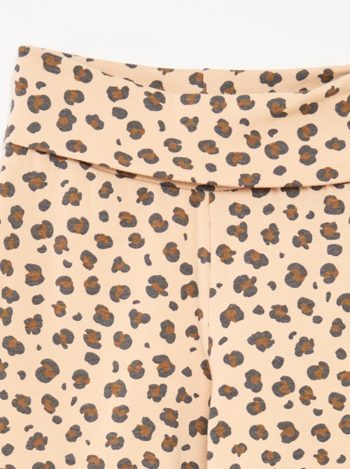 Pantalon regular avec taille élastiquée - Kiabi