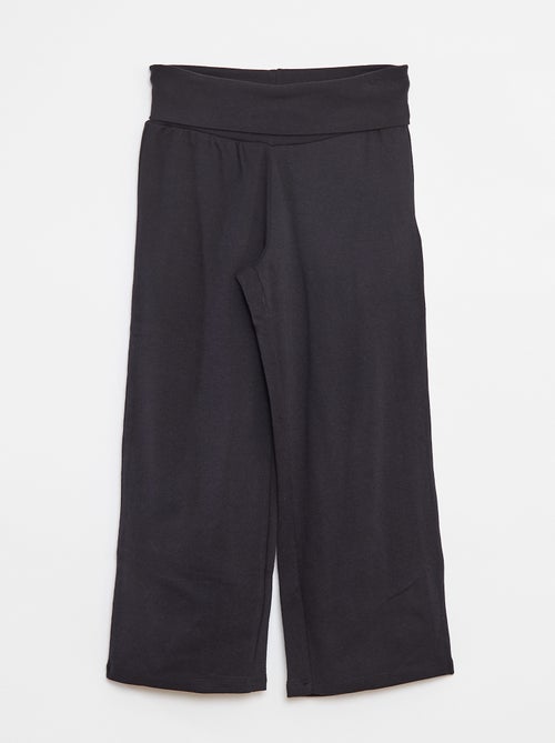 Pantalon regular avec taille élastiquée - Kiabi