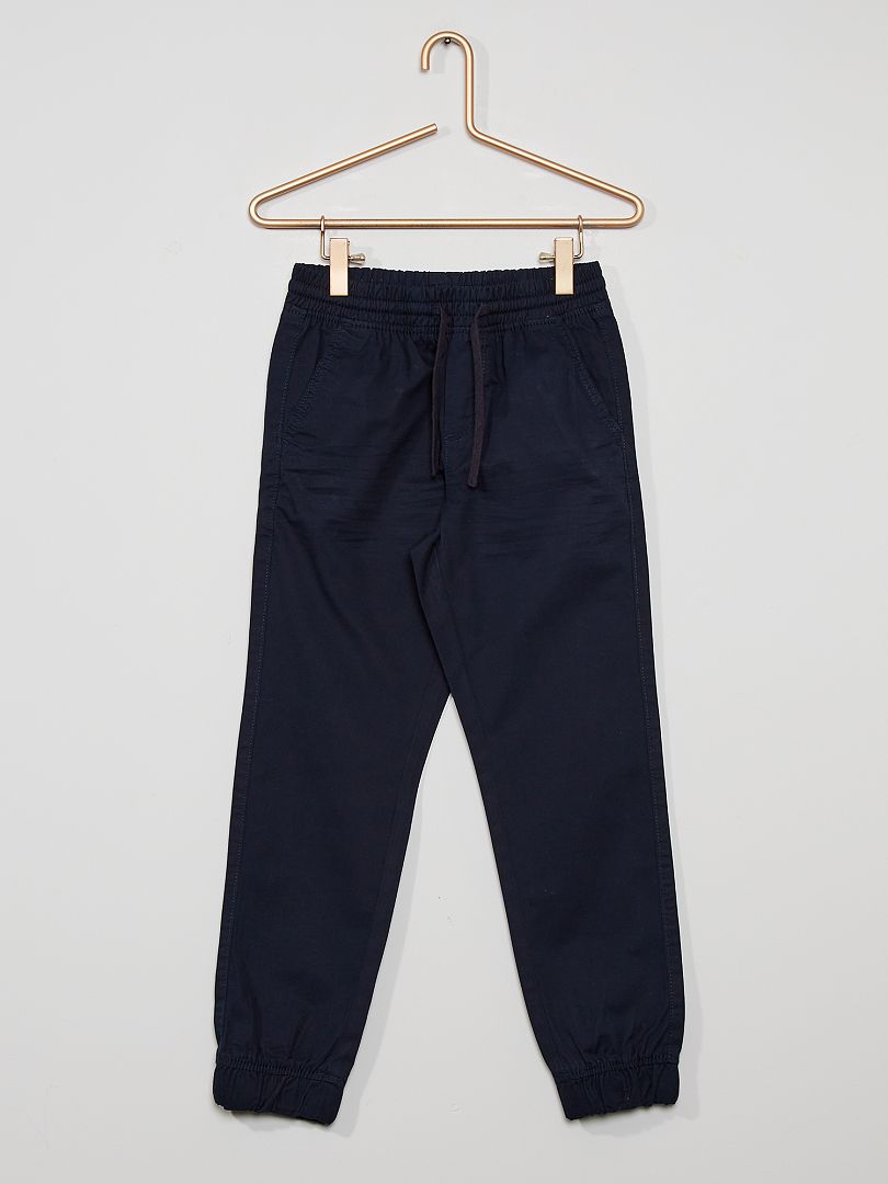 Pantalon regular bleu marine - Kiabi
