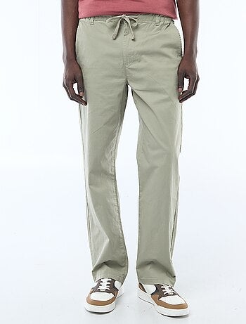 Pantalon regular en twill