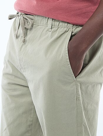 Pantalon regular en twill