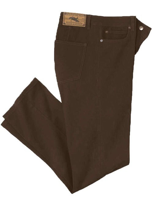 Pantalon regular twill stretch confort   - atlas for men - Kiabi