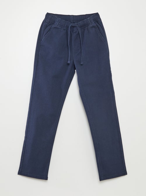 Pantalon regular uni - Kiabi