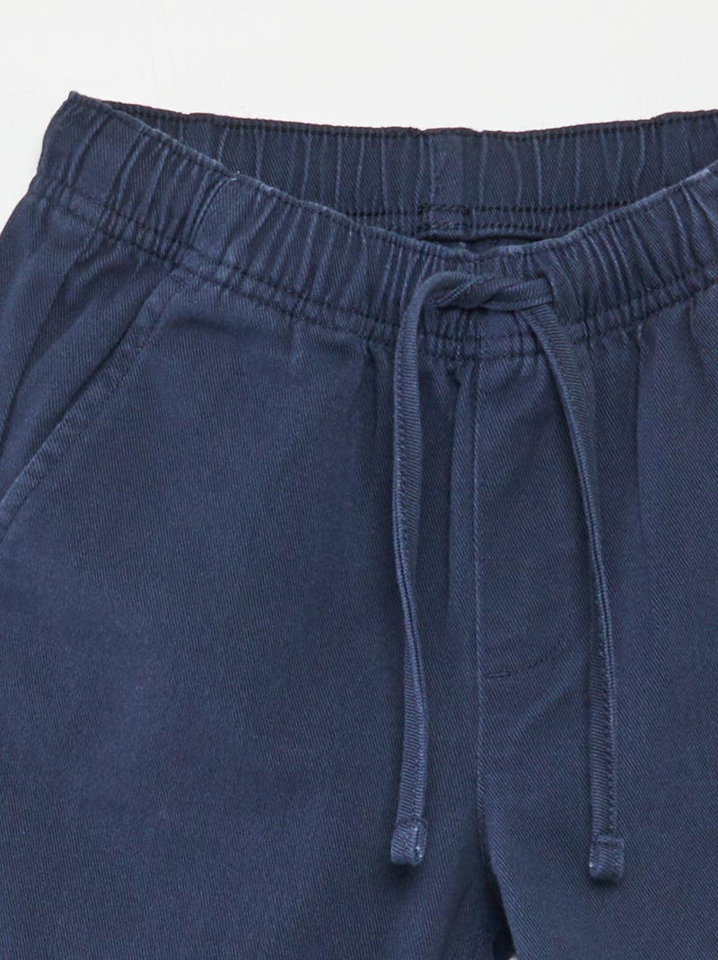 Pantalon regular uni Bleu marine - Kiabi