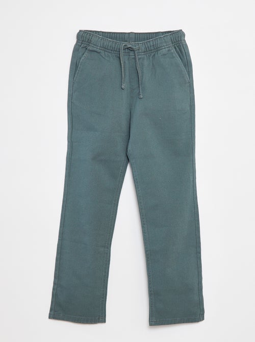 Pantalon regular uni - Kiabi