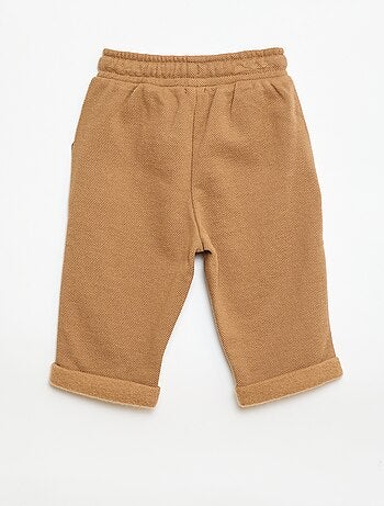 Pantalon relax en maille piquée