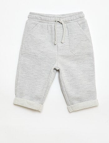 Pantalon relax en maille piquée