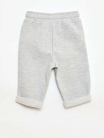 Pantalon relax en maille piquée