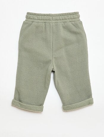 Pantalon relax en maille piquée