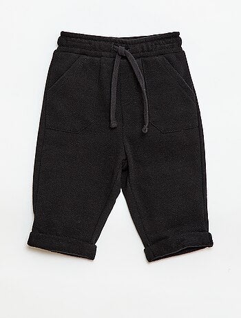 Pantalon relax en maille piquée