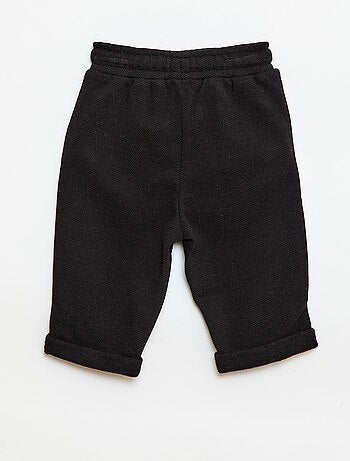 Pantalon relax en maille piquée