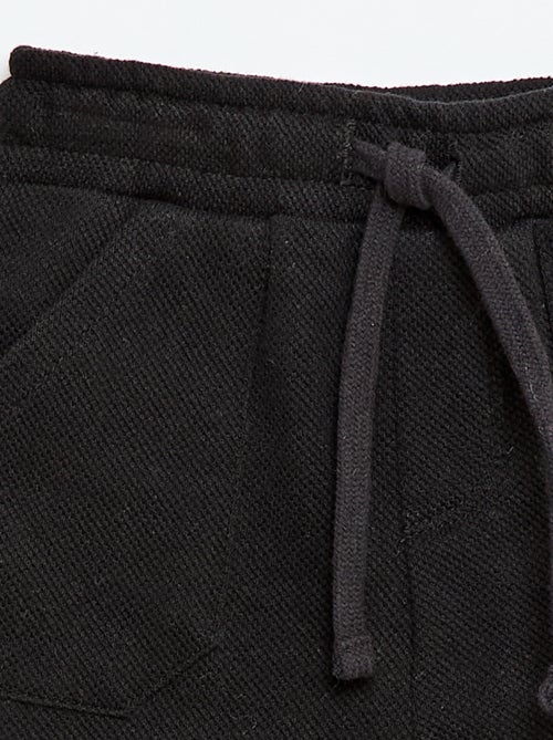 Pantalon relax en maille piquée - Kiabi