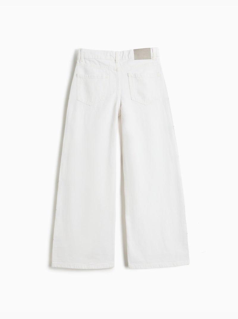 Pantalon relaxed fit, MO Fashion Blanc - Kiabi