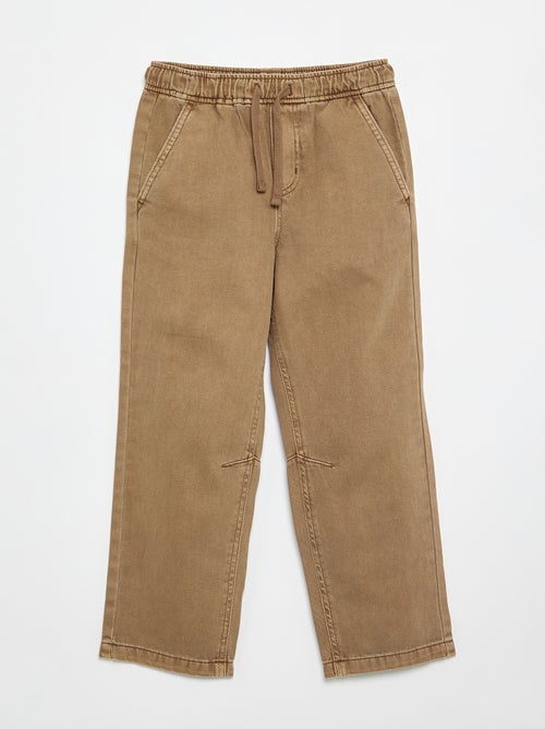 Pantalon relaxed fit taille élastiquée - Kiabi Pantalon relaxed fit taille élastiquée - Kiabi