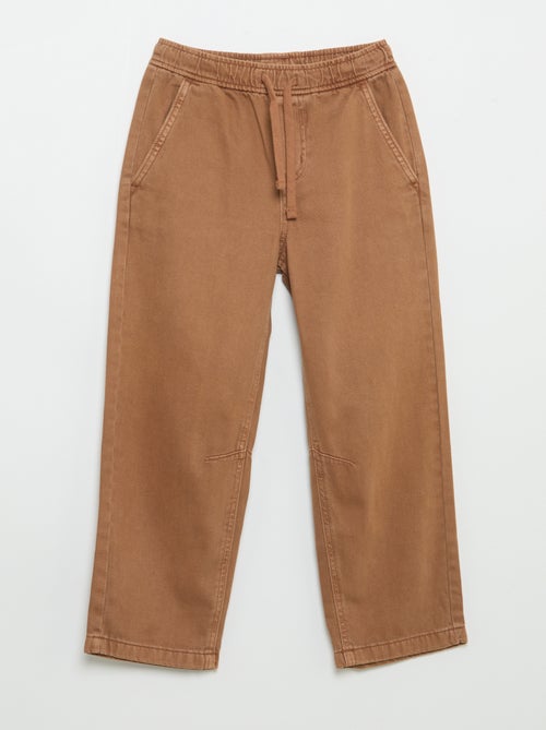 Pantalon relaxed fit taille élastiquée - Kiabi Pantalon relaxed fit taille élastiquée - Kiabi