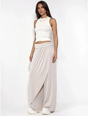 Pantalon salwar à jambes larges busem