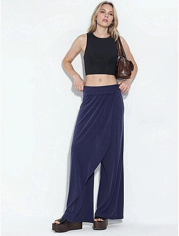 Pantalon salwar à jambes larges busem