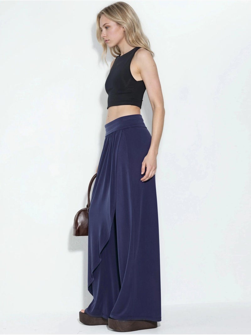 Pantalon salwar à jambes larges busem Bleu marine - Kiabi