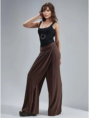 Pantalon salwar à jambes larges busem