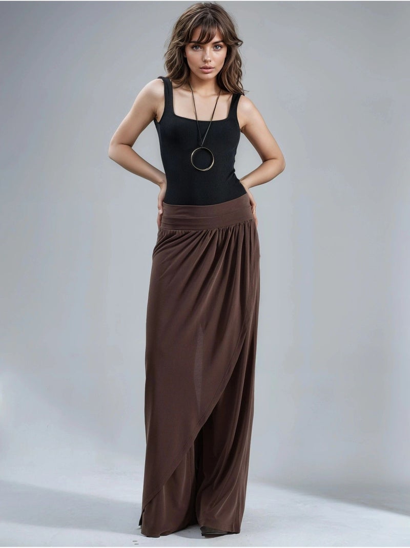 Pantalon salwar à jambes larges busem Marron clair - Kiabi