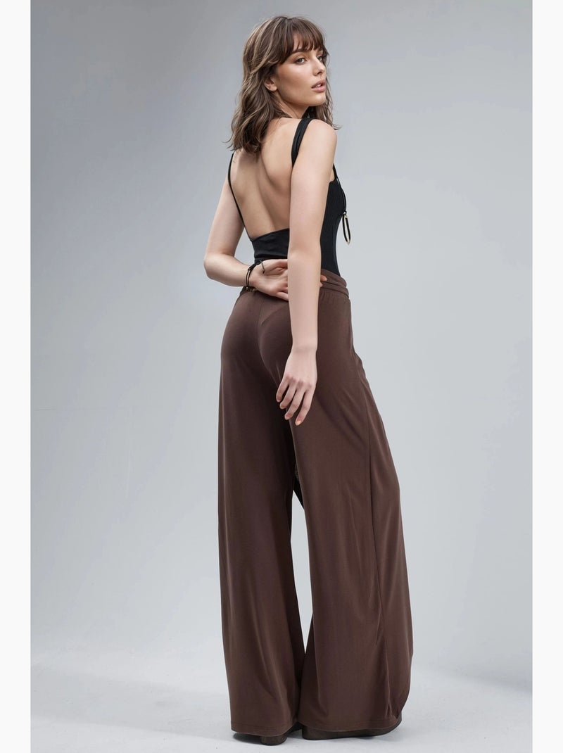 Pantalon salwar à jambes larges busem Marron clair - Kiabi