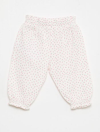 Pantalon Sarouel en jersey de coton