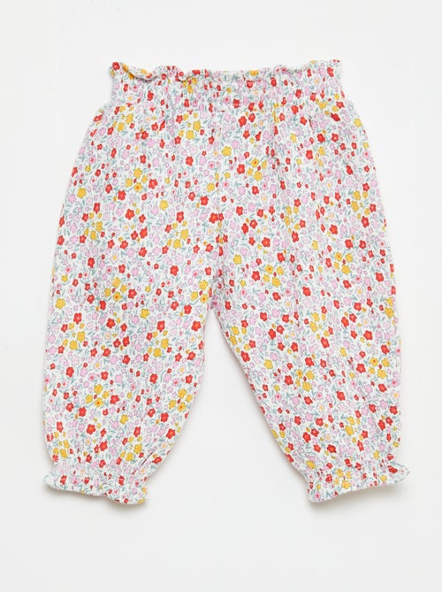 Pantalon Sarouel en jersey de coton - Kiabi Pantalon Sarouel en jersey de coton - Kiabi