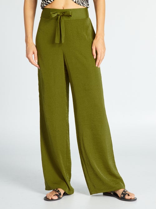Pantalon satiné - Kiabi