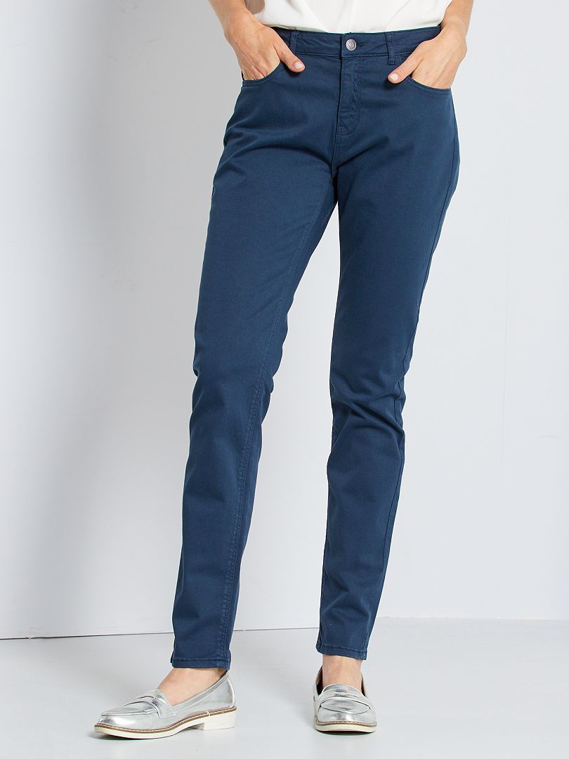 Pantalon skinny bleu marine - Kiabi