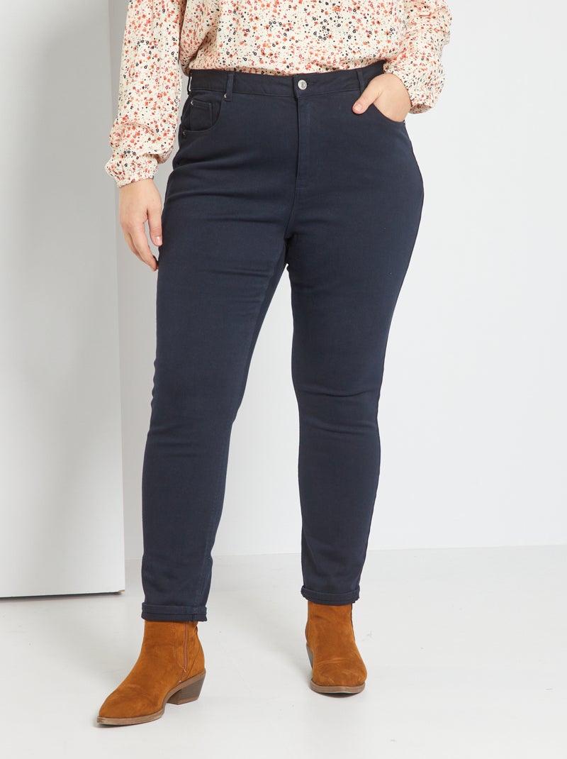 Pantalon skinny bleu marine - Kiabi