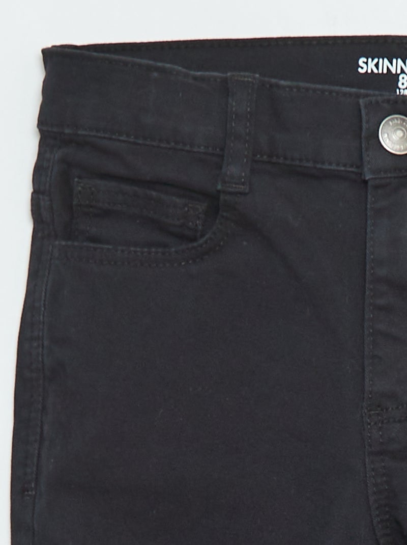 Pantalon Skinny / coupe très ajustée 5 poches noir - Kiabi
