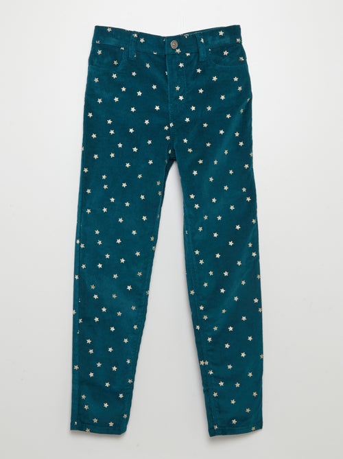 Pantalon skinny en velours - Kiabi