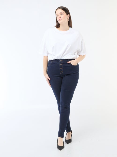 Pantalon skinny taille très haute - L32 - Kiabi