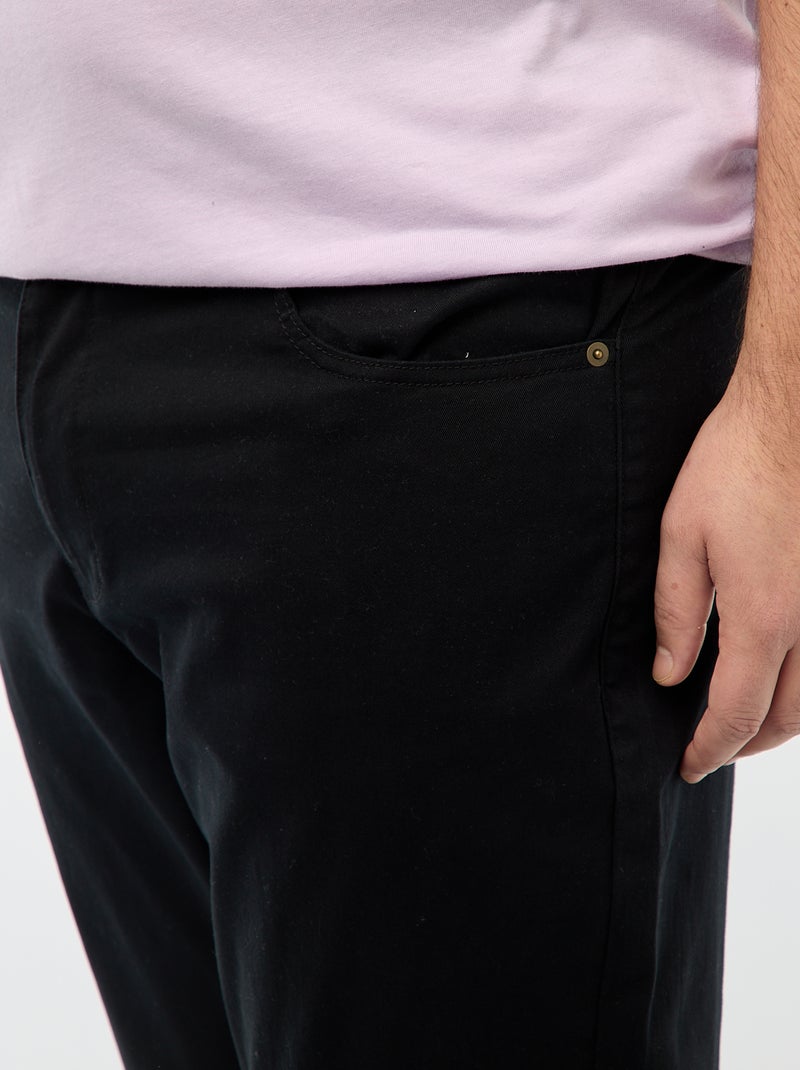Pantalon slim - L30 Noir - Kiabi