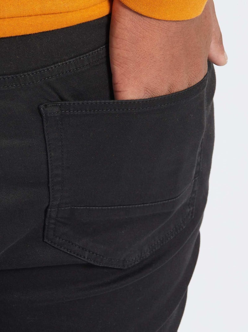 Pantalon slim - L30 Noir - Kiabi