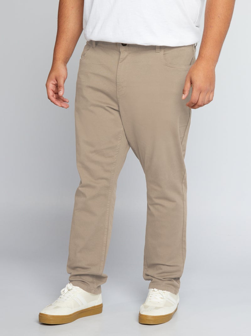 Pantalon slim - L32 Beige - Kiabi