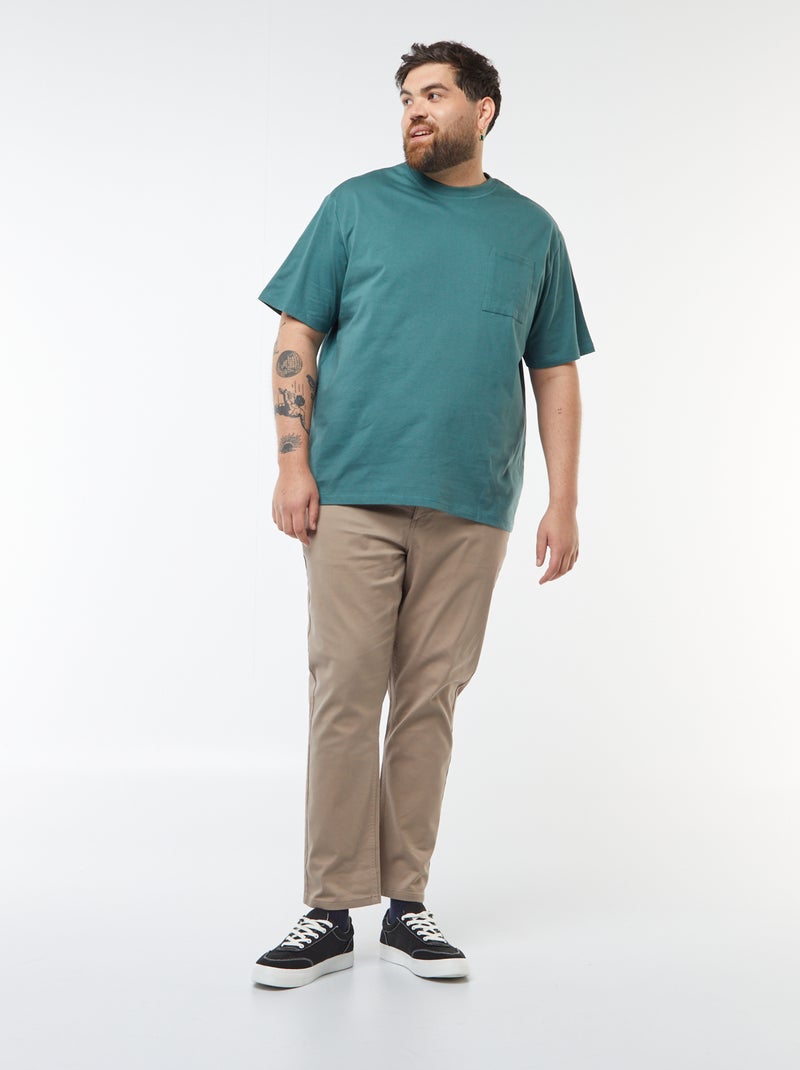 Pantalon slim - L32 Beige - Kiabi