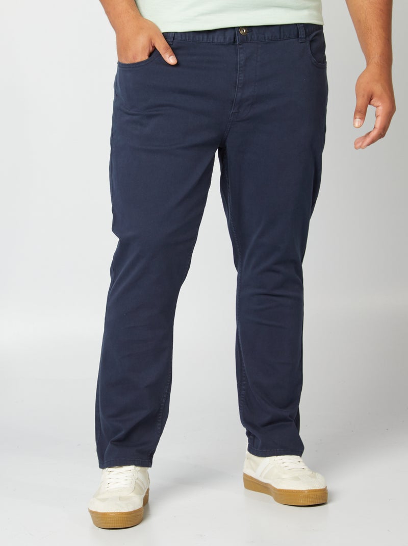 Pantalon slim - L34 bleu marine - Kiabi